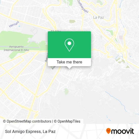Sol Amigo Express map