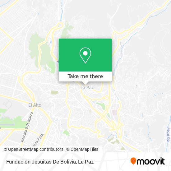 Mapa de Fundación Jesuitas De Bolivia