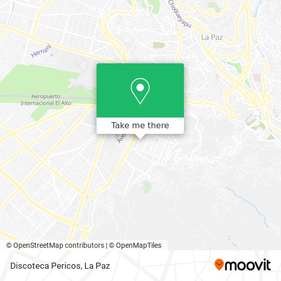 Discoteca Pericos map