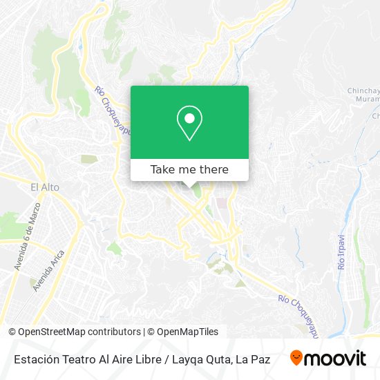 Estación Teatro Al Aire Libre / Layqa Quta map