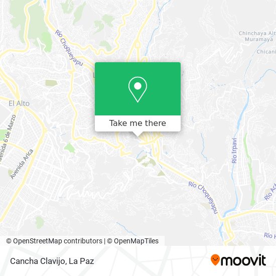 Cancha Clavijo map