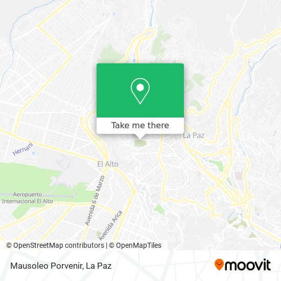 Mausoleo Porvenir map