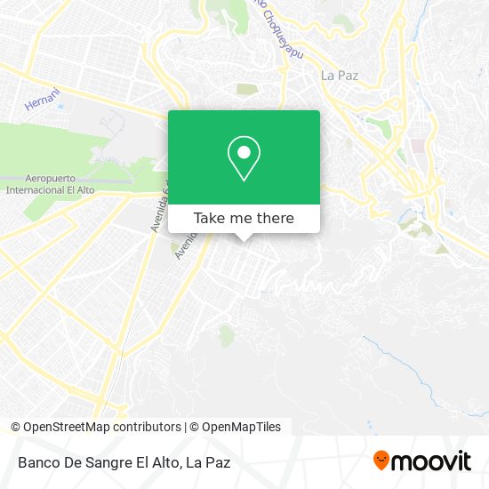 Banco De Sangre El Alto map