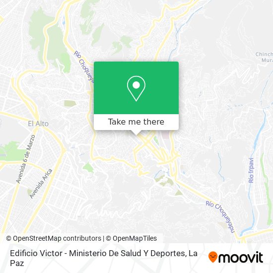 Mapa de Edificio Victor - Ministerio De Salud Y Deportes