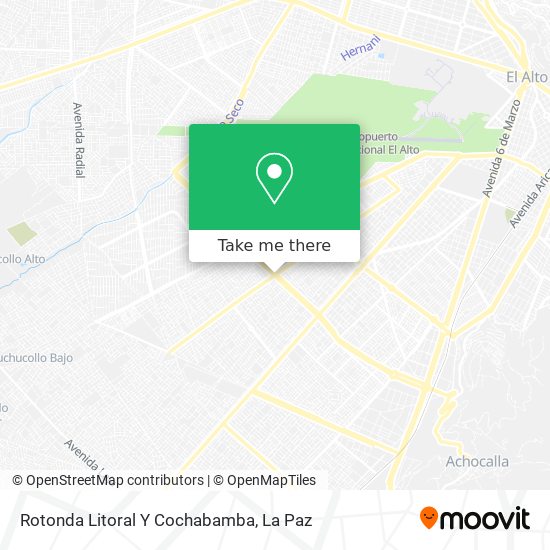 Mapa de Rotonda Litoral Y Cochabamba