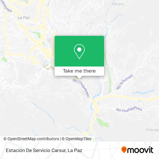 Mapa de Estación De Servicio Carsur