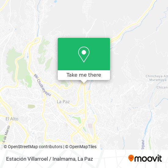 Estación Villarroel / Inalmama map