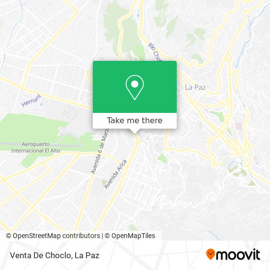 Mapa de Venta De Choclo