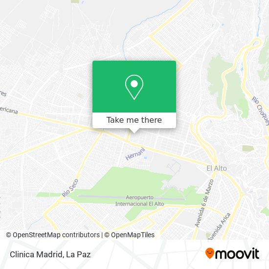 Clinica Madrid map