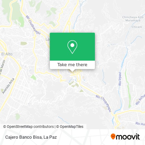 Cajero Banco Bisa map