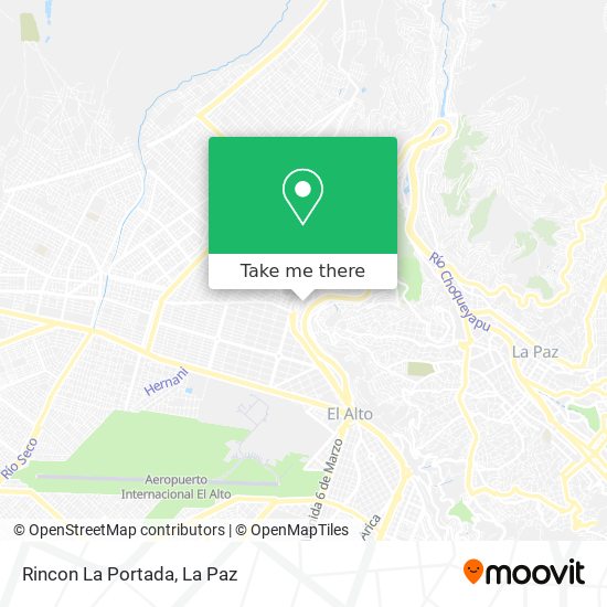 Rincon La Portada map
