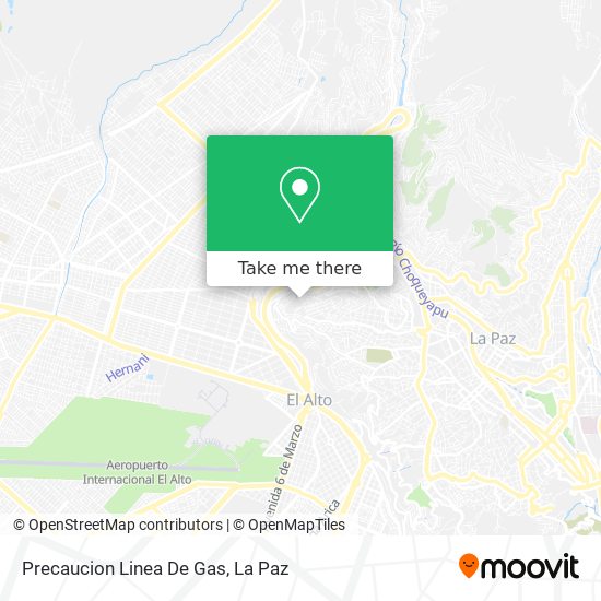 Precaucion Linea De Gas map