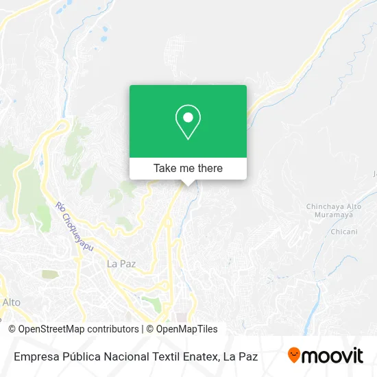 Mapa de Empresa Pública Nacional Textil Enatex
