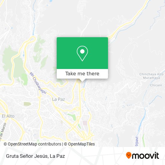 Gruta Señor Jesús map