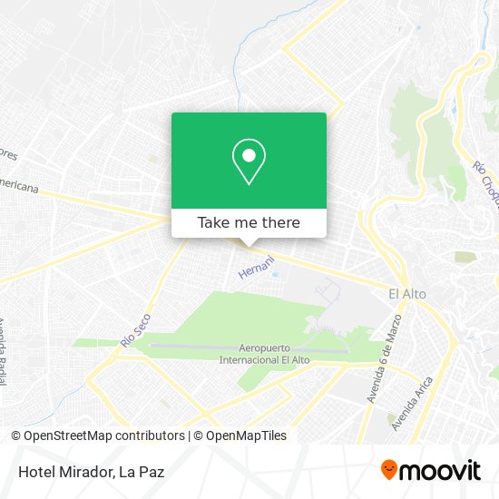 Hotel Mirador map