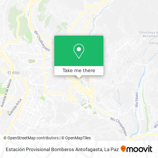 Estación Provisional Bomberos Antofagasta map