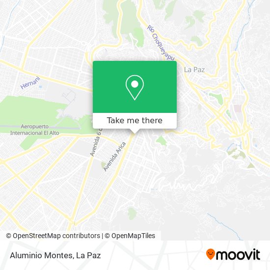 Aluminio Montes map