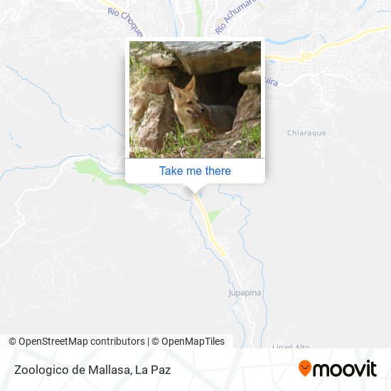 Zoologico de Mallasa map