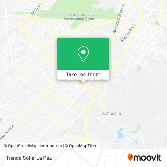 Mapa de Tienda Sofia