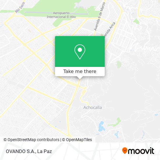 OVANDO S.A. map