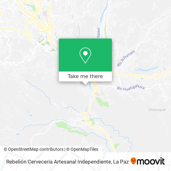 Rebelión Cervecería Artesanal Independiente map