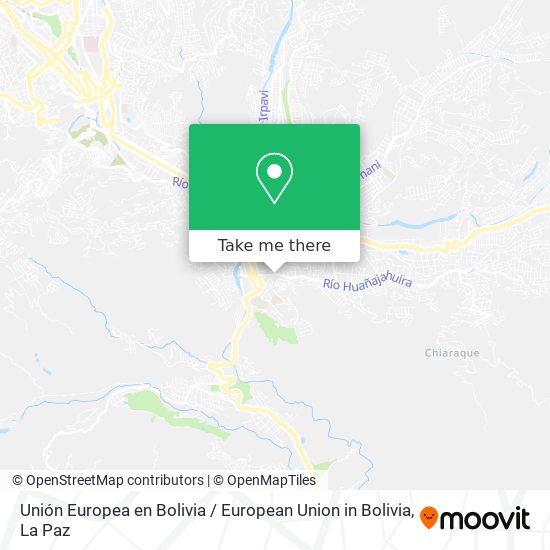 Unión Europea en Bolivia / European Union in Bolivia map