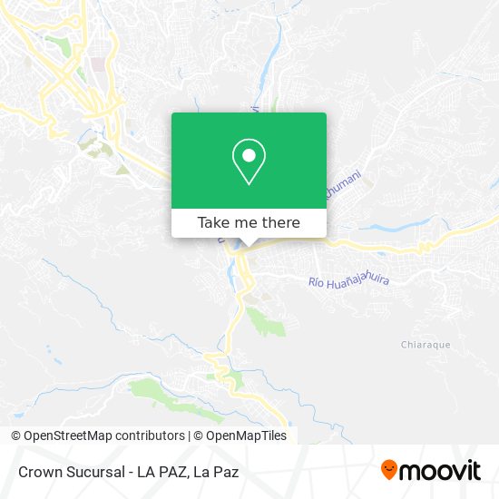 Crown Sucursal - LA PAZ map