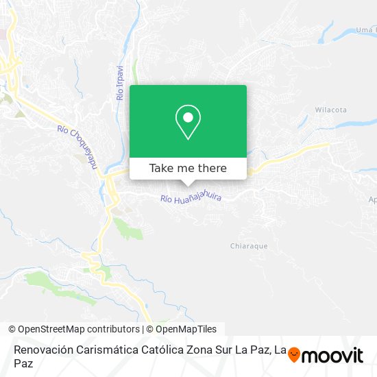 Mapa de Renovación Carismática Católica Zona Sur La Paz