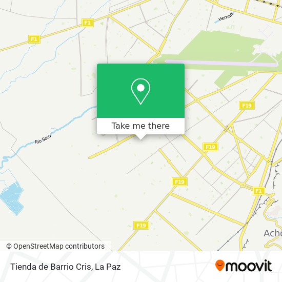 Mapa de Tienda de Barrio Cris