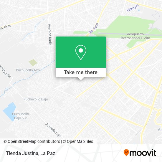 Tienda Justina map