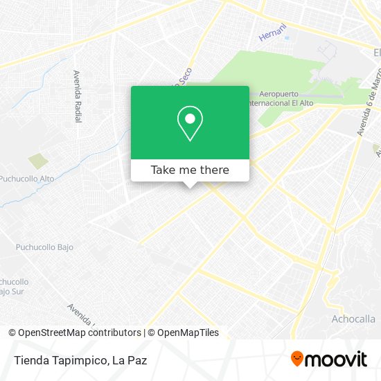 Tienda Tapimpico map