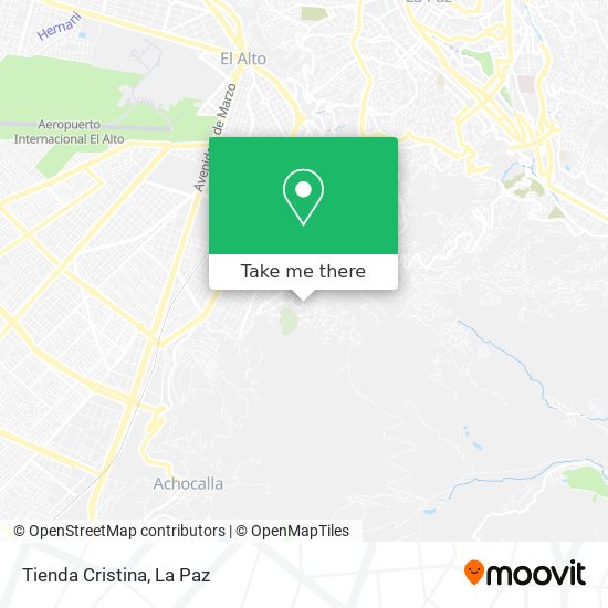 Mapa de Tienda Cristina