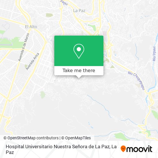 Hospital Universitario Nuestra Señora de La Paz map