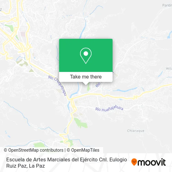 Escuela de Artes Marciales del Ejército Cnl. Eulogio Ruiz Paz map