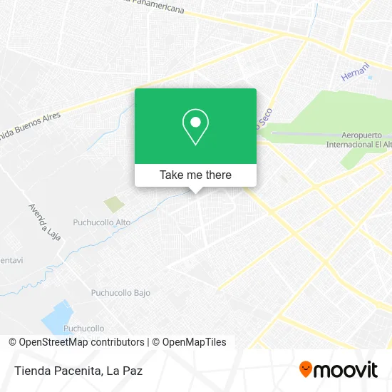 Mapa de Tienda Pacenita