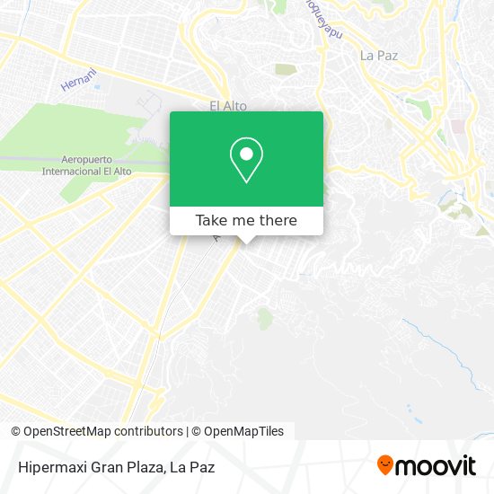 Hipermaxi Gran Plaza map