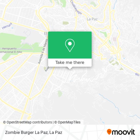 Zombie Burger La Paz map