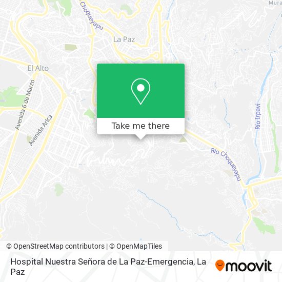 Hospital Nuestra Señora de La Paz-Emergencia map