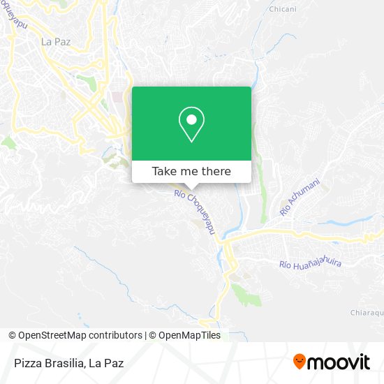Mapa de Pizza Brasilia