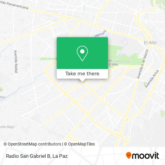 Radio San Gabriel B map
