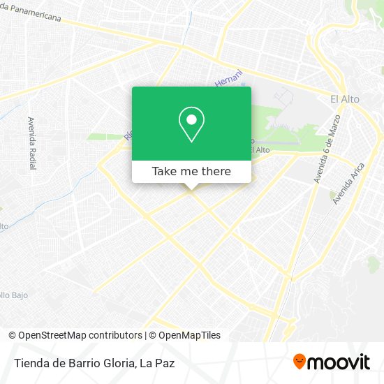 Tienda de Barrio Gloria map