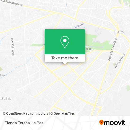 Tienda Teresa map