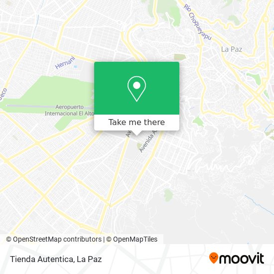 Mapa de Tienda Autentica