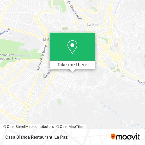 Casa Blanca Restaurant map