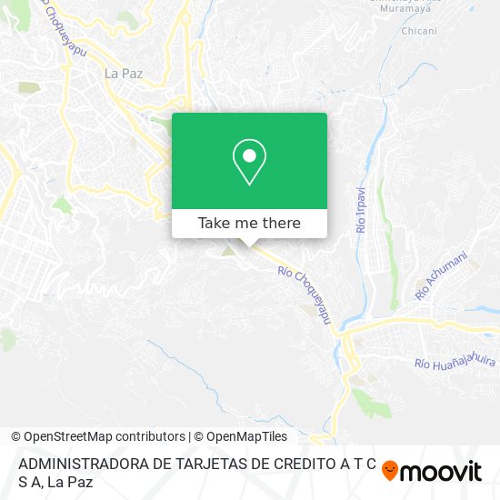 ADMINISTRADORA DE TARJETAS DE CREDITO A T C S A map