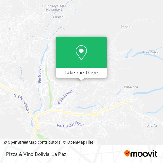 Pizza & Vino Bolivia map