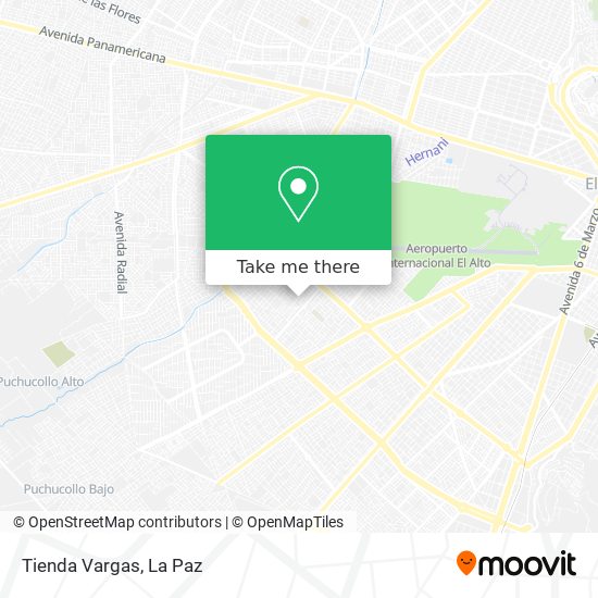 Tienda Vargas map