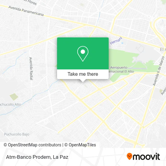 Atm-Banco Prodem map
