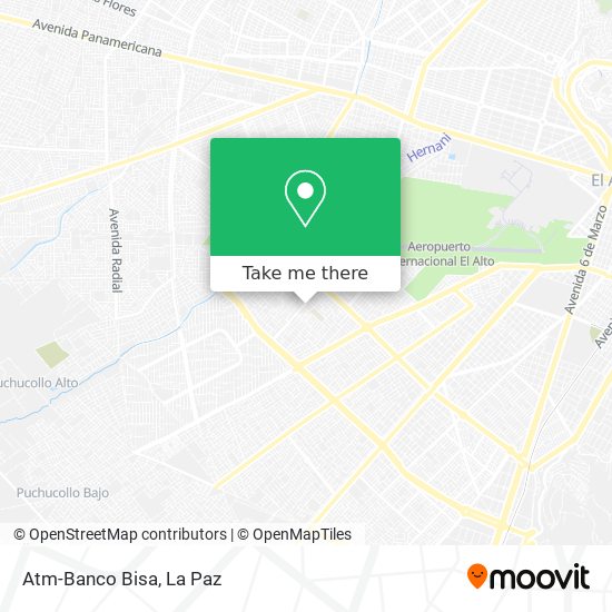 Atm-Banco Bisa map