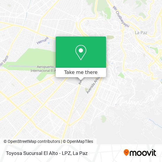 Toyosa Sucursal El Alto - LPZ map